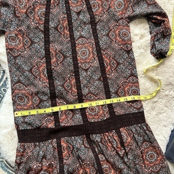 ⭐️⭐️Daniel Rainn Boho Drop Waist Crochet Accent Dress, NWT, Size Medium, - Picture 16 of 16